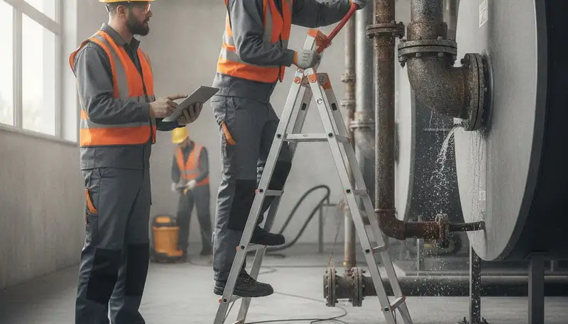 Emergency plumber inspecting frozen pipe repair in Salt Lake City, UT