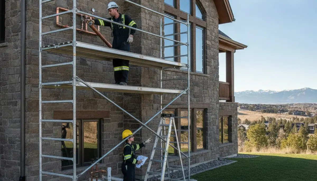 Plumber repairing a pipe in Salt Lake City, UT for plumbing repair services