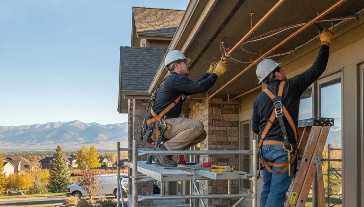 Plumber repairing pipe in Salt Lake City, UT for emergency plumbing service