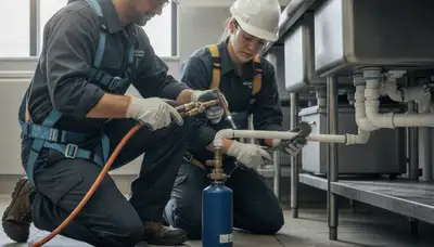 Salt Lake City plumber repairing a residential pipe for freeze-thaw damage and leaks