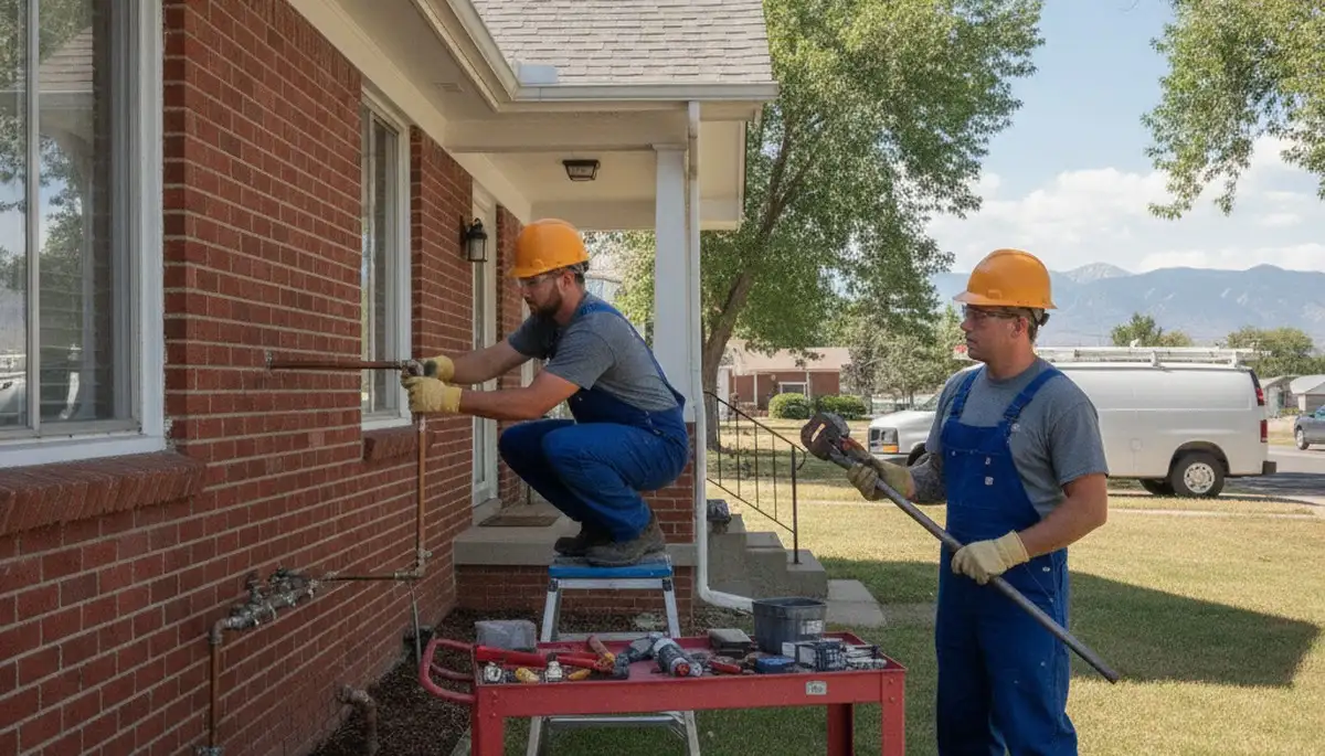 Salt Lake City, UT plumber repairing a leak for residential plumbing service