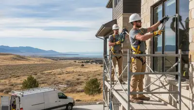 Plumbing repair technician in Salt Lake City, UT servicing a residential sink leak