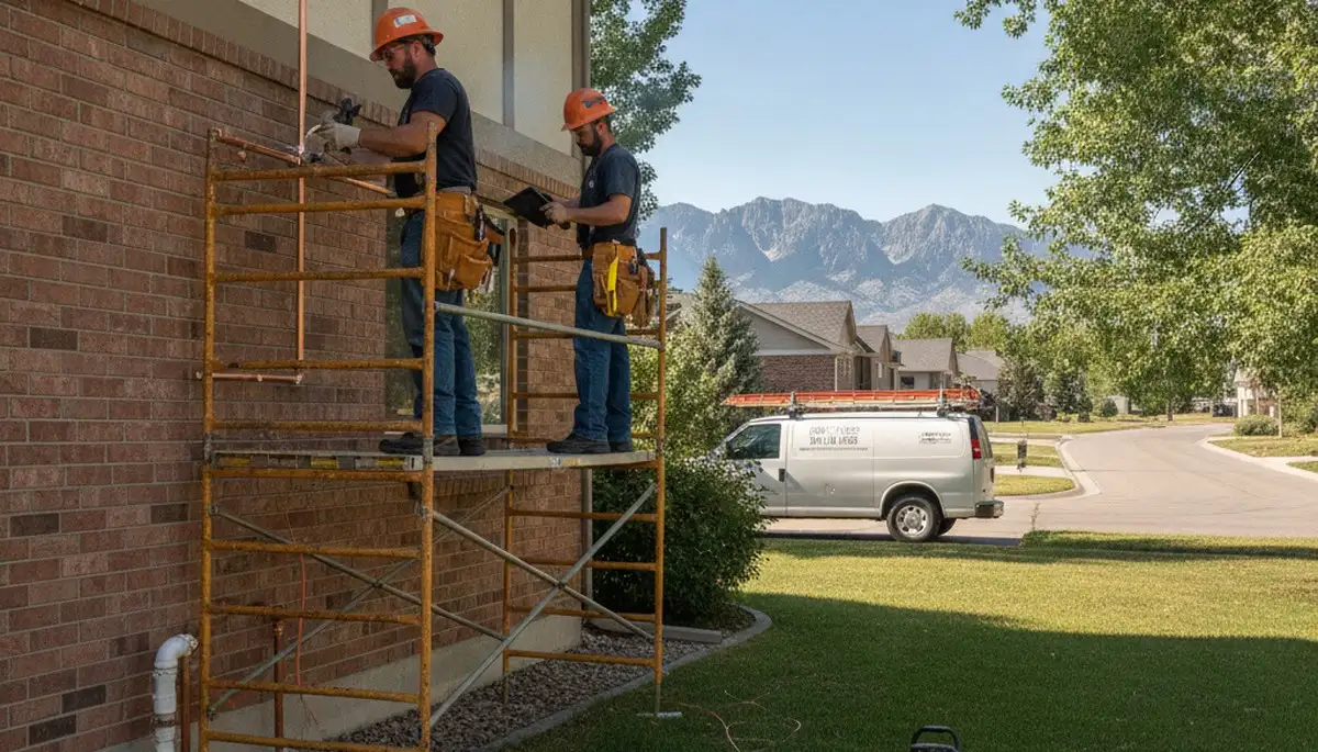 Plumber repairing pipe in Salt Lake City, UT for plumbing repair service