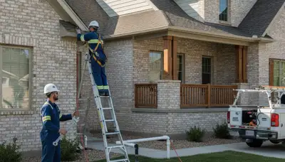 Salt Lake City, UT plumbing repair team fixing a residential pipe leak