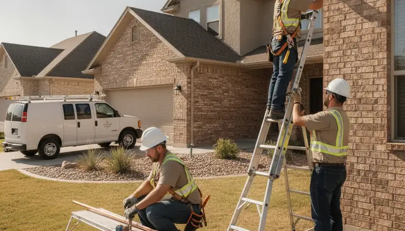 Salt Lake City, UT plumber repairing a leaky pipe for residential plumbing service
