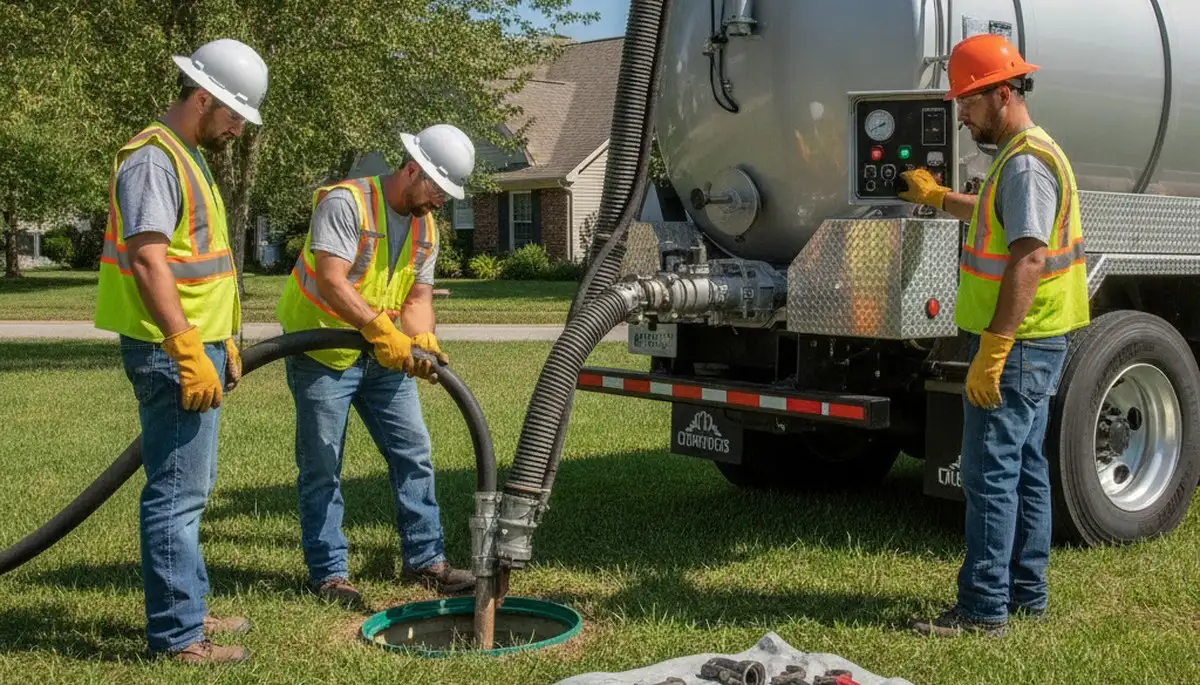 Septic pumping service truck in Salt Lake City, UT for On Call Plumbers