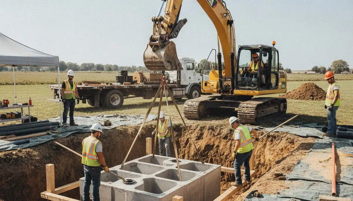 Septic tank installation in Salt Lake City, UT for residential plumbing repair service
